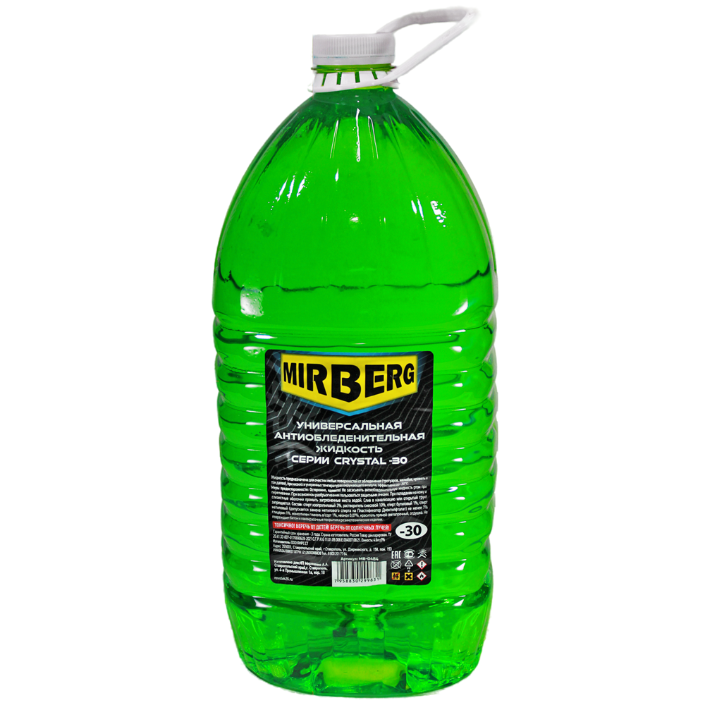 Жидкость незамерзающая MIRBERG -18 4,6л зеленая (4/144/4608шт)